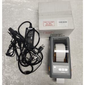 Zebra ZD41022-D0E00EZ 203dpi DT USB BT w Box of Thermal Paper Rolls